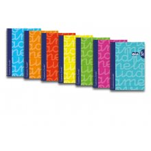 Lamela Pack de 6 Cuadernos de Espiral con 80 Hojas de 90g/m2 con Margen - Formato Folio - Pauta Cuadrovia de 5mm - Cubierta Extra Dura - Papel Offset Blanco Extra - Colores Surtidos