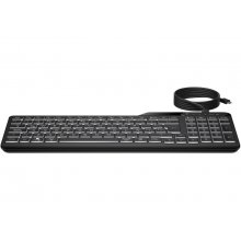 HP 405 Teclado USB Retroiluminado - 12 Teclas Programables - Retroiluminacion LED Blanca con 3 Niveles - Teclas Silenciosas de Perfil Bajo - Inclinacion Ajustable - Resistente a Derrames - Color Negro