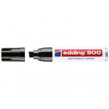 Edding 800 Rotulador Permanente - Punta Biselada - Trazo entre 4 y 12 mm. - Recargable - Secado Instantaneo - Color Negro (5 uds) Edding 800 Rotulador Permanente - Punta Biselada - Trazo entre 4 y 12 mm. - Recargable - Secado Instantaneo - Color Negro (5 uds)