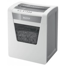 Leitz IQ Office P4 Destructora de Papel Corte Confeti P-4 - Destruye hasta 15 Hojas - Capacidad de la Papelera 23L - 2 Horas de Funcionamiento Ininterrumpido - Color Blanco/Gris