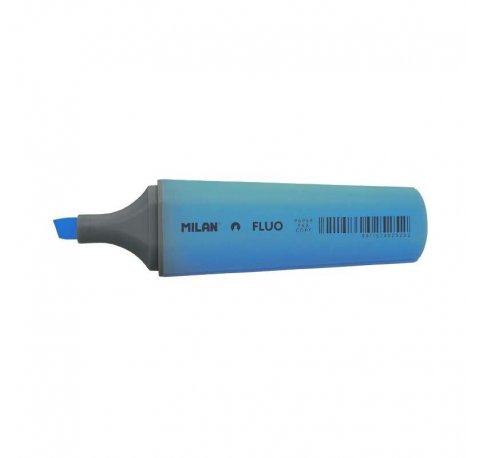 Milan Marcador Fluorescente - Punta Biselada 1 - 4.8mm - Color Azul (12 uds)