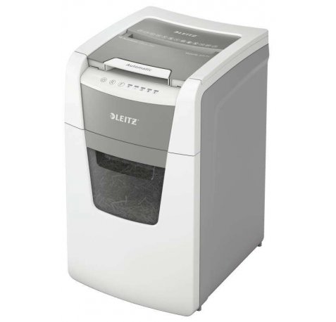Leitz IQ 150 Autofeed P4 Destructora Automatica de Papel - Tritura 150 Hojas - Papelera de 44L - Corte en Particulas - Blanco