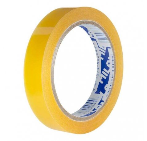Milan Cinta Adhesiva Transparente - Medidas 19mm x 66m - Color Amarillo Transparente (8 uds)