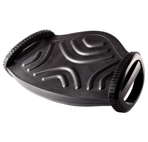 Fellowes Smart Rocker Reposapies - Doble Base Circular - Ayuda a una Correcta Circulacion - Superficie Efecto Masaje - Color Negro