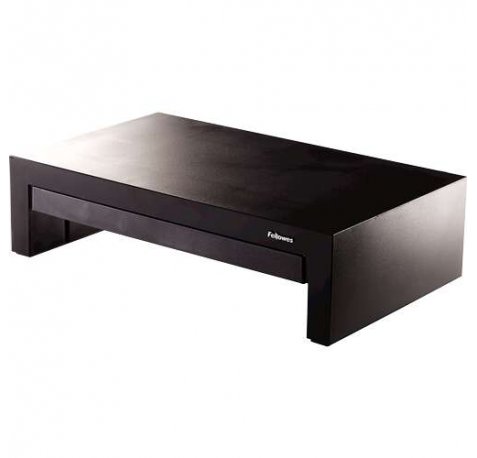 Fellowes Designer Suites Soporte Elevador para Monitor - 3 Alturas Diferentes - Bandeja de Almacenamiento - Peso Max 18kg