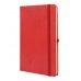 Finocam Class Cuaderno de Tapa Dura - 96 Hojas - 130x210mm - Papel Crema de 80g/m2 - Liso - Bolsillo Interior - Cierre con Goma - Hojas Microperforadas - Color Rojo