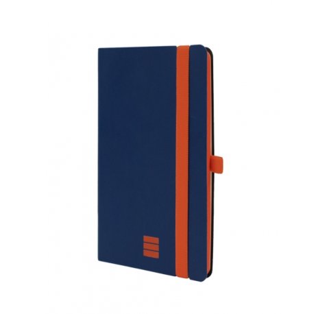 Finocam Modern Cuaderno de Tapa Ligera - 72 Hojas - 100x150mm - Papel Crema de 80g/m2 - Bolsillo Interior - Cierre con Goma - Hojas Microperforadas - Color Azul