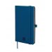 Finocam Nexo Cuaderno de Tapa Dura - 72 Hojas - 90x150mm - Papel Crema de 80g/m2 - Liso - Bolsillo Interior - Cierre con Goma - Hojas Microperforadas - Color Azul Marino