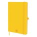 Finocam Nexo Cuaderno de Tapa Dura - 72 Hojas - Formato A5 - 148x210mm - Papel Crema de 80g/m2 - Liso - Bolsillo Interior - Cierre con Goma - Hojas Microperforadas - Color Amarillo