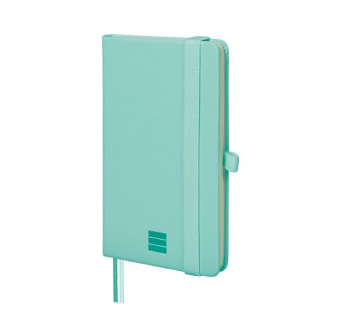 Finocam Nexo Cuaderno de Tapa Dura - 72 Hojas - 90x150mm - Papel Crema de 80g/m2 - Bolsillo Interior - Cierre con Goma - Portaboligrafo - Hojas Microperforadas - Color Turquesa