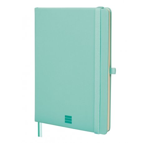 Finocam Nexo Cuaderno de Tapa Dura - 72 Hojas - Formato A5 - 148x210mm - Rayado Horizontal - Papel Crema de 80g/m2 - Bolsillo Interior - Portaboligrafo - Hojas Microperforadas - Color Turquesa