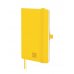 Finocam Nexo Cuaderno de Tapa Blanda - 72 Hojas - 90x150mm - Papel Crema de 80g/m2 - Liso - Bolsillo Interior - Cierre con Goma - Hojas Microperforadas - Color Amarillo