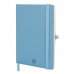 Finocam Nexo Cuaderno de Tapa Blanda - 72 Hojas - Formato A5 - 148x210mm - Papel Crema de 80g/m2 - Liso - Bolsillo Interior - Cierre con Goma - Hojas Microperforadas - Color Azul Celeste