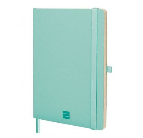 Finocam Nexo Cuaderno de Tapa Blanda - 72 Hojas - Formato A5 - 148x210mm - Papel Crema de 80g/m2 - Bolsillo Interior - Cierre con Goma - Portaboligrafo - Hojas Microperforadas - Color Turquesa