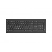 HP 225 Teclado Inalambrico 2.4GHz - 12 Atajos Fn Integrados - Indicadores LED Bloq Num, Bloq Mayus y Bateria - Autonomia hasta 16 Meses - Color Negro