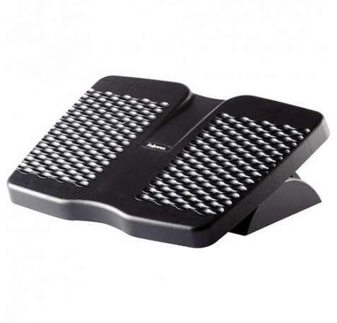 Fellowes Refresh Reposapies  - Plataforma con Ventilacion - 2 Ajustes de Altura - Plataforma Deslizante - Paneles de Gran Dimension