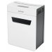 Leitz IQ Protect Premium 8X Destructora de Papel Manual Corte en Particulas P-4 - Destruye hasta 8 Hojas - Ultrasilenciosa - Papelera de 14L - Color Blanco/Gris