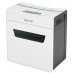 Leitz IQ Protect Premium 3M Destructora de Papel Manual Micro Corte P-5 - Destruye hasta 3 Hojas - Ultrasilenciosa - Papelera de 10L - Color Blanco/Gris