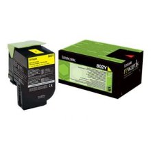 Lexmark CX310 / CX410 / CX510 Amarillo Cartucho de Toner Original - 80C20Y0 / 802Y