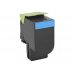 Lexmark CX410 / CX510 Cyan Cartucho de Toner Original - 80C2HC0 / 80C2HCE / 802HC