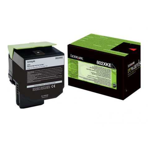 Lexmark CX510 Negro Cartucho de Toner Original - 80C2XK0 / 80C2XKE / 802XK