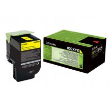 Lexmark CX510 Amarillo Cartucho de Toner Original - 80C2XY0 / 80C2XYE / 802XY
