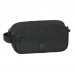 Safta F.C.Barcelona Premium Neceser Compacto de 2L - 2 Compartimentos con Cremallera - Asa Lateral - Bolsillo Frontal - 210x100x80mm - Color Negro