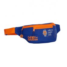 Safta Valencia Basket Bolsa de Cintura - Cremallera - Cintas Ajustables - 2.49L - Ligera y Practica - 230x90x120mm - Color Azul Oscuro