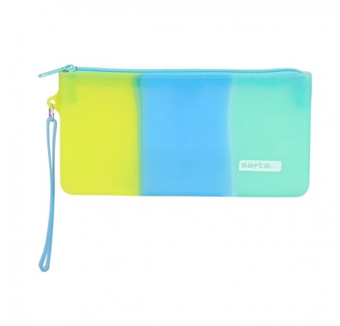 Safta Portatodo - Cremallera - Silicona - Facil de Limpiar - 0.3L - 210x20x105mm - Multicolor