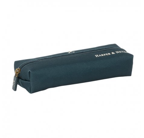 Safta Harper and Neyer Portatodo - Cremallera - Goma Elastica - 0.53L - 220x70x40mm - Color Azul Marino