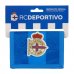Safta Real Deportivo de la CoruÃ±a Billetera - Cierre con Velcro - Compartimentos Internos - Bolsillo para Monedas - Cabecera para Colgar - 125x10x95mm - Color Azul