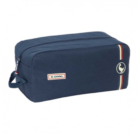 Safta el Ganso Eclipse Zapatillero - Asa Lateral - 9L - Resistente - Facil Transporte - 340x180x150mm - Color Azul Marino