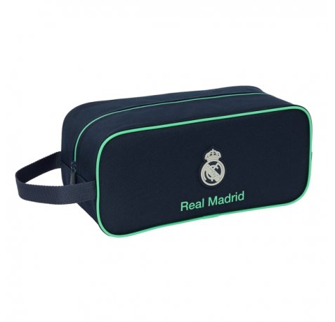 Safta Real Madrid 2Âª Equipacion 25/26 Zapatillero - Asa Lateral - 7L - Material Resistente - 340x140x150mm - Color Azul Marino
