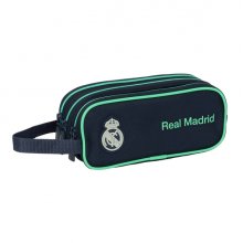 Safta Real Madrid 2Âª Equipacion 25/26 Portatodo - 3 Compartimentos con Cremalleras - Asa Lateral - 1.25 L - 1.25L - 210x70x85mm - Color Azul Marino