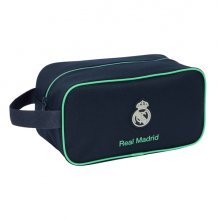 Safta Real Madrid 2Âª Equipacion 25/26 Zapatillero - Asa Lateral - 6L - Material Resistente - 290x140x150mm - Color Azul Marino