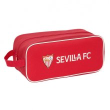 Safta Sevilla FC Zapatillero - Asa Lateral - Impermeable - 7L - 340x140x150mm - Color Rojo