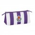 Safta Real Valladolid Neceser Compacto de 2L - 2 Compartimentos con Cremallera - 220x80x100mm - Color Morado