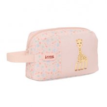 Safta Sophie la Girafe Joy Portadesayunos Termico de 1.7L - Interior Forrado en Aluminio - Repelente al Agua - 215x65x120mm - Color Rosa Pastel