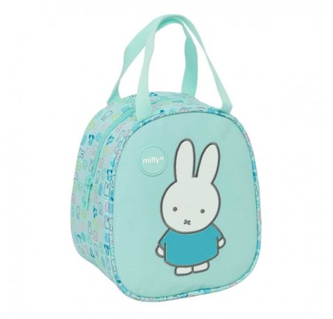Safta Miffy Friends Neceser Termo de 5.85L - Interior Forrado en Aluminio - Repelente al Agua - Asa Superior - 190x140x220mm - Color Azul Claro