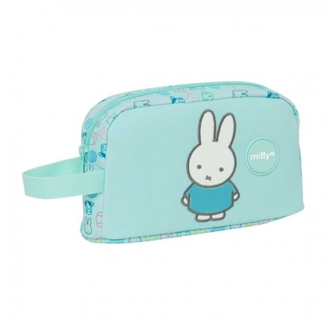 Safta Miffy Friends Portadesayunos Termico de 1.7L - Interior Forrado en Aluminio - Repelente al Agua - 215x65x120mm - Color Azul Claro