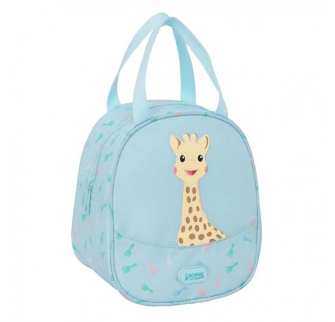 Safta Sophie la Girafe Dreams Neceser Termo de 5.85L - Interior Forrado en Aluminio - Repelente al Agua - Asa Superior - 190x140x220mm - Color Azul Claro