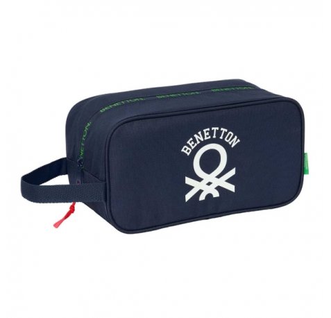 Safta Benetton Together Zapatillero - Asa Lateral - 6L - Facil Transporte - 290x140x150mm - Color Azul Marino