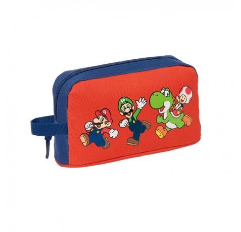 Safta Super Mario Mamma Mia Portadesayunos Termico de 1.7L - Interior Forrado en Aluminio - 215x65x120mm - Color Rojo y Azul