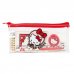Safta Hello Kitty Pack Escolar con Portatodo de PVC - Cierre ZIP - Regla 15cm - 2 Lapices - Sacapuntas - Goma - Bloc de Notas con 70 Hojas - 225x105mm - Color Transparente