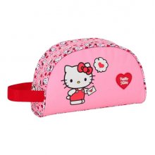 Safta Hello Kitty Neceser de 3.75L - Cremallera - Asa Lateral - Adapatable a Carro - Bolsillo Interior - 260x90x160mm - Color Rosa