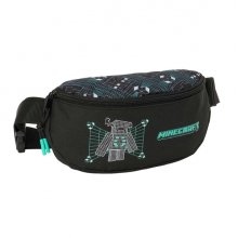 Safta Minecraft Screen Bolsa de Cintura - Cremallera - Cintas Ajustables - Cierre de PVC - 23x14x9cm - Color Negro Safta Minecraft Screen Bolsa de Cintura - Cremallera - Cintas Ajustables - Cierre de PVC - 23x14x9cm - Color Negro