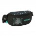 Safta Minecraft Screen Bolsa de Cintura - Cremallera - Cintas Ajustables - Cierre de PVC - 23x14x9cm - Color Negro