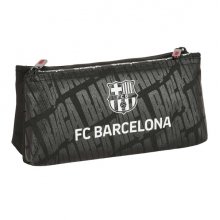 Safta F.C.Barcelona Neceser Compacto de 2L - 2 Compartimentos con Cremallera - Compacto - Resistente - 220x80x100mm - Color Negro