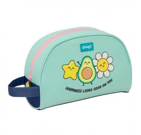 Safta Mr. Wonderful Estrella Neceser - Adaptable a Carro - Asa de Mano Lateral - Bolsillo Interior con Cremallera - 28x18x10cm - Color Turquesa Claro