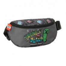 Safta Minecraft Graffiti Bolsa de Cintura - Cremallera - Cintas Ajustables - Cierre de PVC - 23x14x9cm - Color Gris Safta Minecraft Graffiti Bolsa de Cintura - Cremallera - Cintas Ajustables - Cierre de PVC - 23x14x9cm - Color Gris